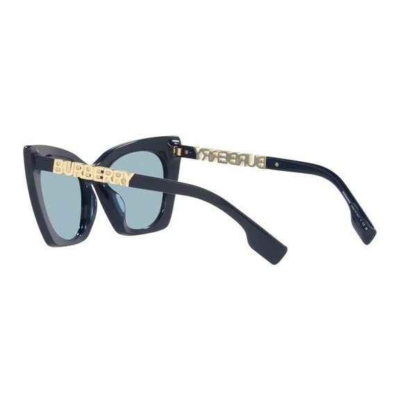 Burberry Blue and Silver Cat-Eye Sunglasses main image 6